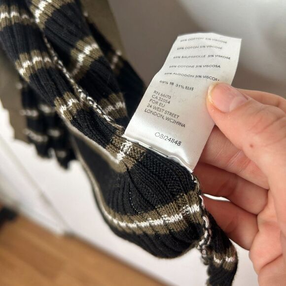 NEW Free People Vista Cardi Striped Midi Sweater Dress Button Front Size XS - Picture 10 of 11